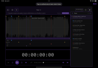 The Editor guide: outlined regions across the editor.